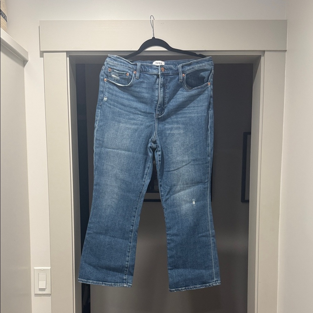 Pistola Straight Leg Blue Jeans